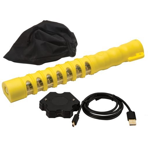 Baton Traffic Flare with Amber LEDs Rechargeable