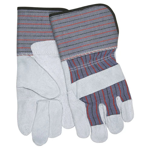 Long Gauntlet Leather Palm Work Gloves