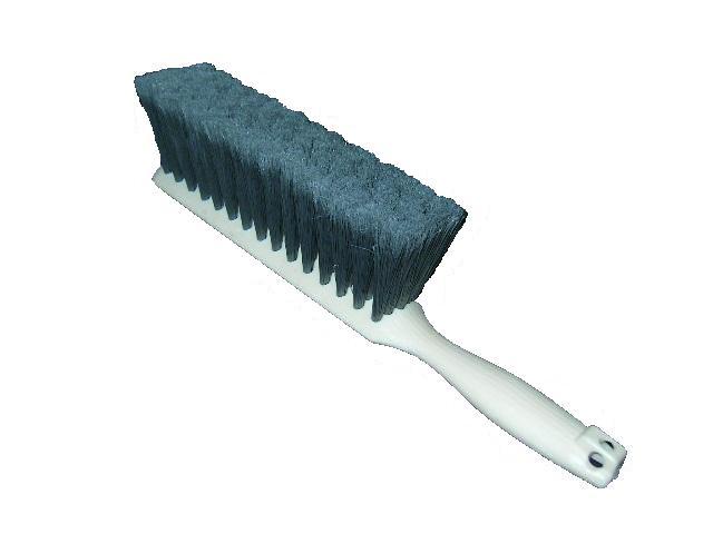 Carolina Mop FLAGGED GREY PLASTIC BRUSH W ITH 13" HANDLE