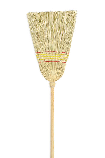 Household Broom 5 Sew Twine Bound Corn Sotol