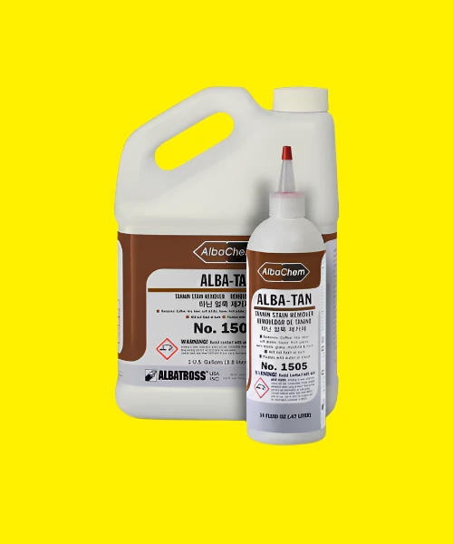Albachem Alba-Tan Stain Remover Removes Coffee, tea, beer, soft drinks, liquor, fruit juices, berry stains, grass, mustard, and more.