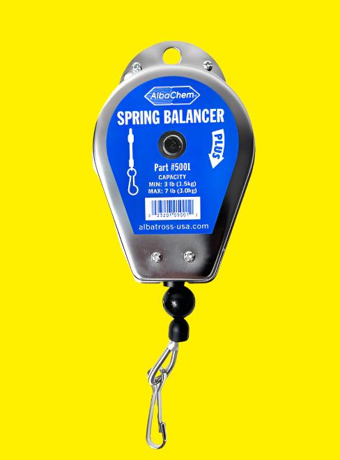 Albatross AbaChem Suspends guns over the cleaning surface for safer handling and faster operation. It keeps guns from falling on the floor and breaking