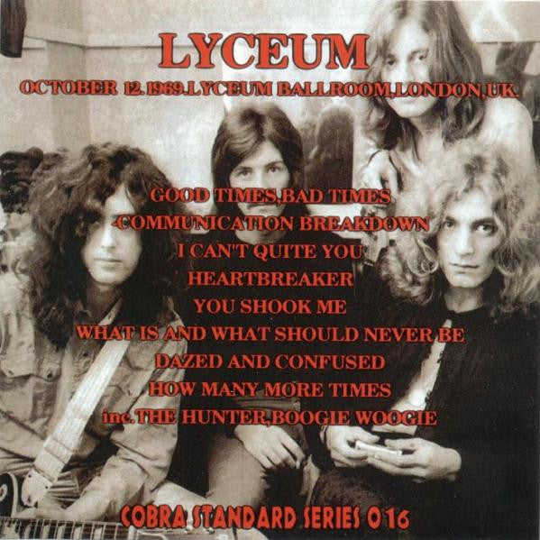 Live At The Lyceum In London Cobra Standard Series Out Of Print