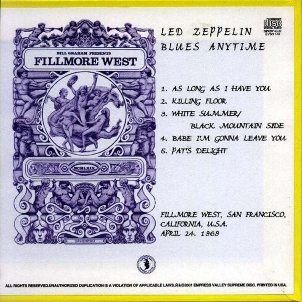 Blues Anytime Empress Valley Supreme Disc Out Of Print