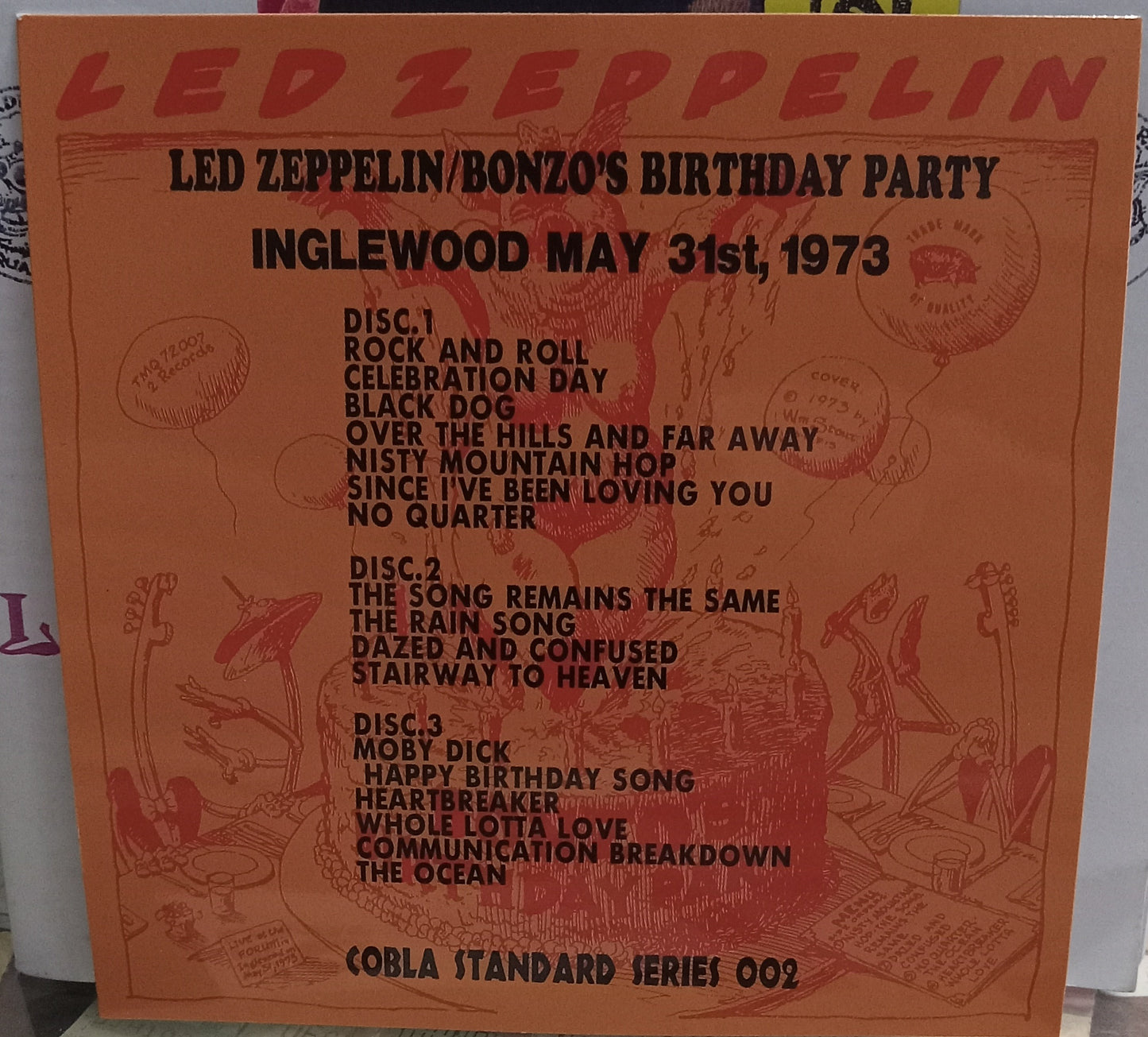 Bonzo Birthday Party Cobra Standard Series Out Of Print