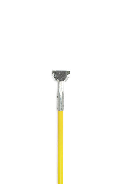 Carolina Mop Dust Mop Handle—fiberglass, wood handle, Clip-on style.
