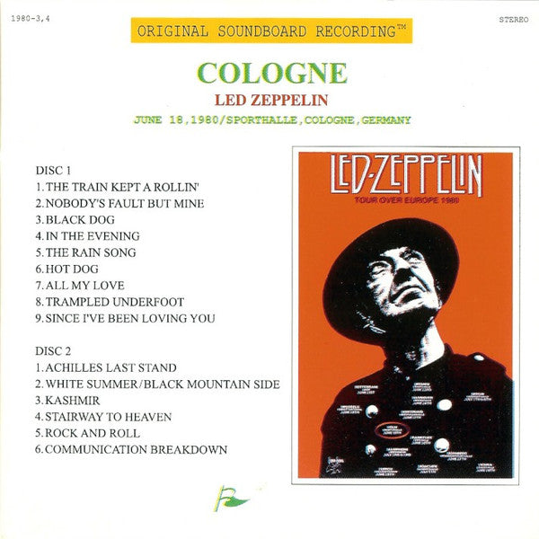 Cologne 1980 Flagge Label Out Of Print