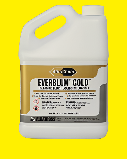 Albachem Everblum Gold Cleaning Fluid is a unique, fast-drying, non-flammable cleaning fluid. It has a very low odor and is ideal for cleaning all textiles including apparel, bedding, and furniture.