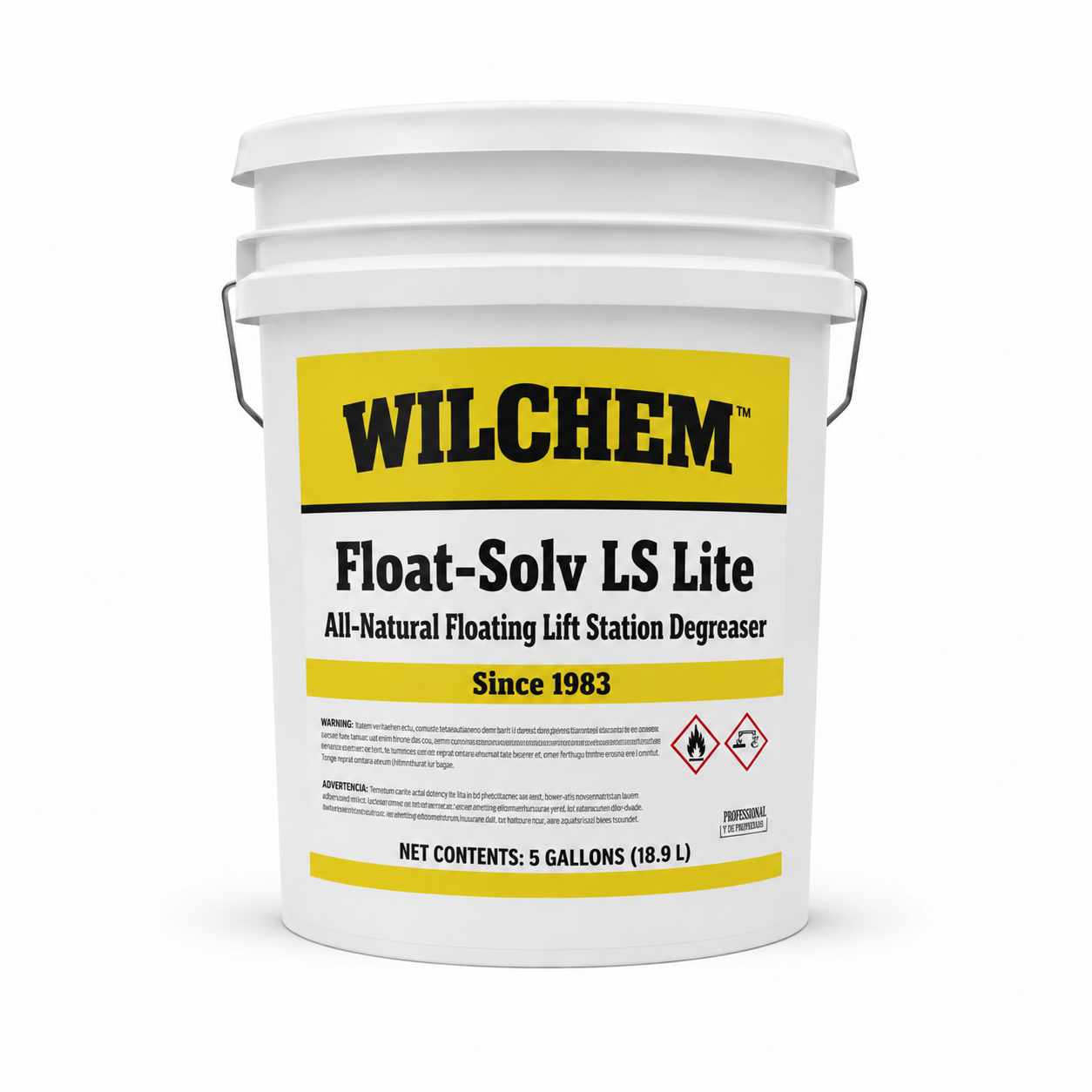 Float-Solv LS Lite — All-Natural Floating Lift Station Degreaser with Red Indicator