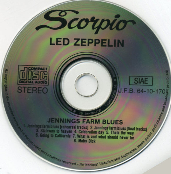 Jennings Farm Blues Scorpio Out Of Print