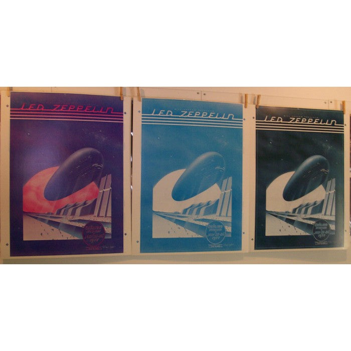LED ZEPPELIN OAKLAND 1977 POSTER PRINTERS PROOF