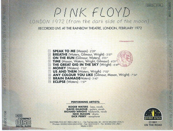 London 1972 Golden Stars Out Of Print