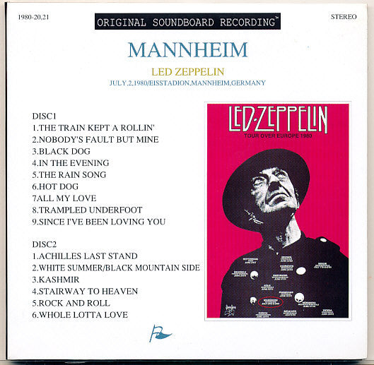 Mannheim 1980/07/02 Flagge Label Out Of Print