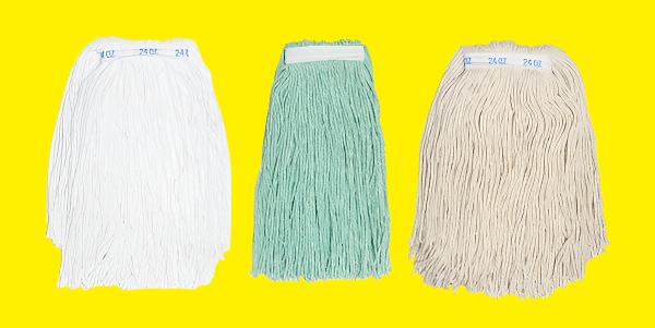 Carolina Mop Cut-End Mop is 4PLY & 8PLY. Narrow Band. Available in different Yarns.