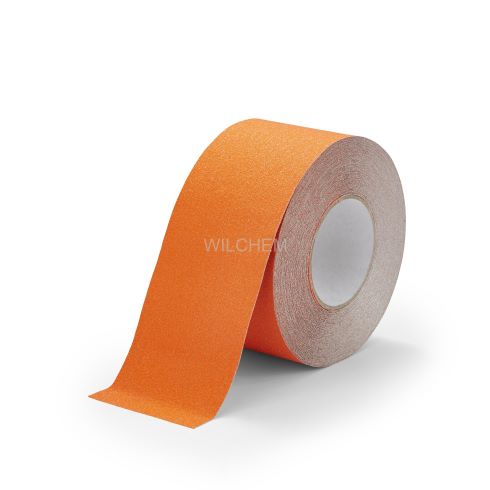 ORANGE SAFETY GRIP CONFORMABLE ANTI-SLIP TAPE. Conformable traction tape is perfect for applying to irregular surfaces. It is ideal for diamond treads, also known as checkers or diamond plates. If you have an irregular surface This is the Tape For you.