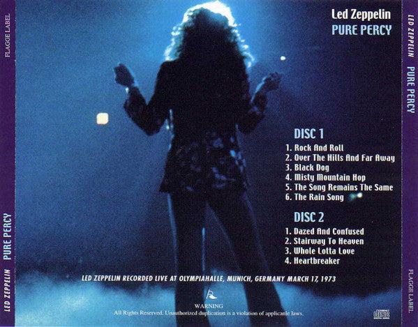 Pure Percy Flagge Label Out Of Print