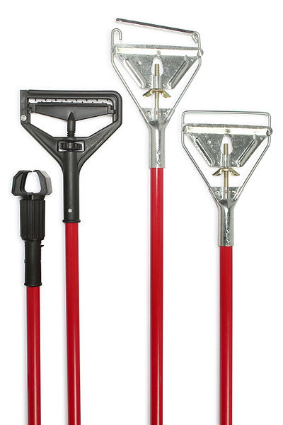 Carolina Mop Mop Handle Fiberglass Red is perfect for all your janitorial needs. It is crafted from fiberglass and has a robust 60" handle for comfortable use.
