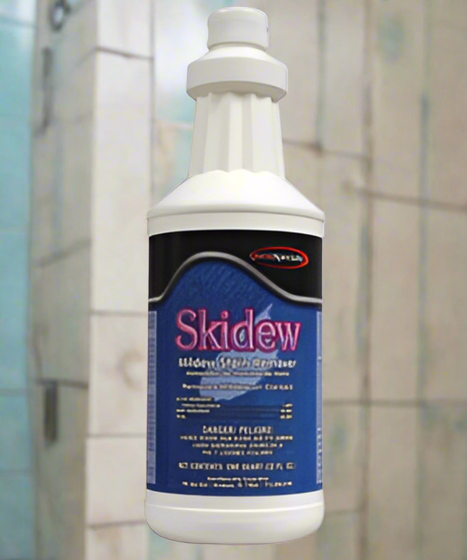 Questspecialty Skidew Mildew Stain Remover. With regular use, stains will not reappear.