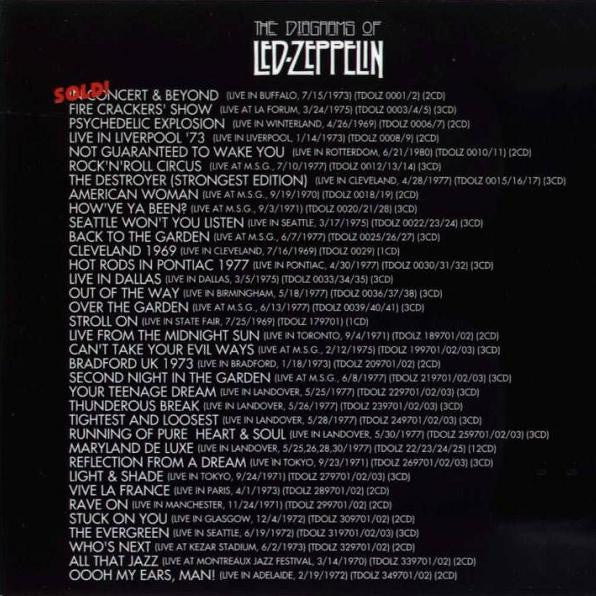 Who's Next The Diagrams Of Led Zeppelin Out Of Print