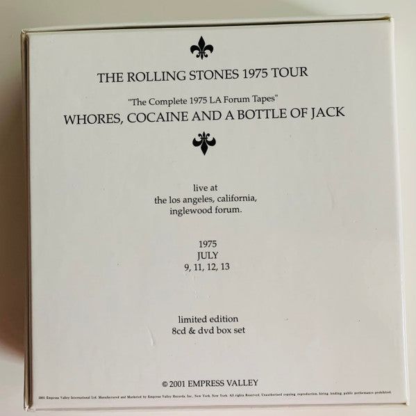 The Rolling Stones Whores, Cocaine And A Bottle Of Jack "The Complete 1975 LA Forum Tapes"