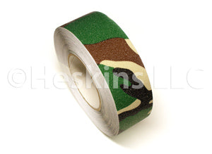 HESKIN CAMOUFLAGE SAFETY GRIP ANTI-SLIP TAPE. Our camouflage anti-slip tape can be applied to deer stand ladders, shooting ranges, trucks, trailers, hunting grounds, and gun grips.
