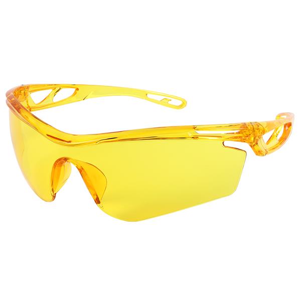 MCR Safety Checklite® CL4 Eyewear, Amber Frame & Scratch-Resistant Lens - Case of 12
