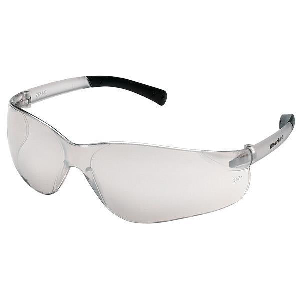 MCR Safety BearKat® Eyewear, Clear Frame, Indoor/Outdoor Clear Mirror Lens - Case of 12