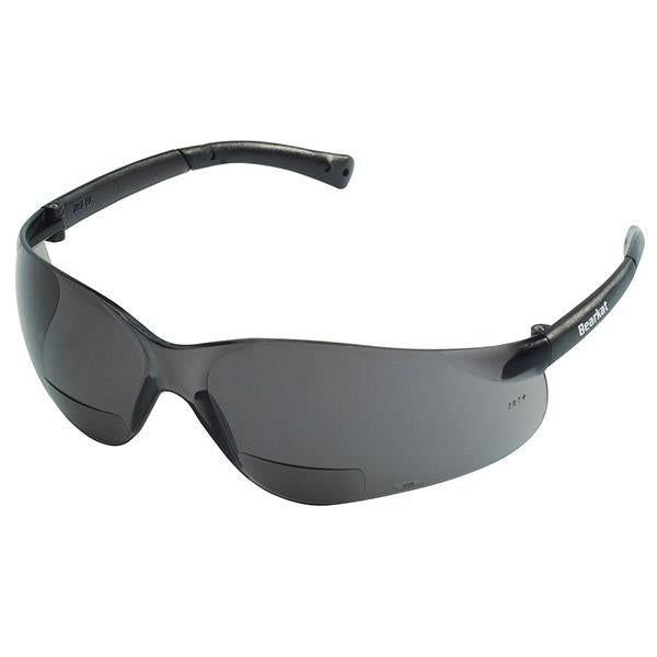 MCR Safety Bearkat® Magnifiers, Gray Frame & Lens, +2.5 Diopter - Case of 12