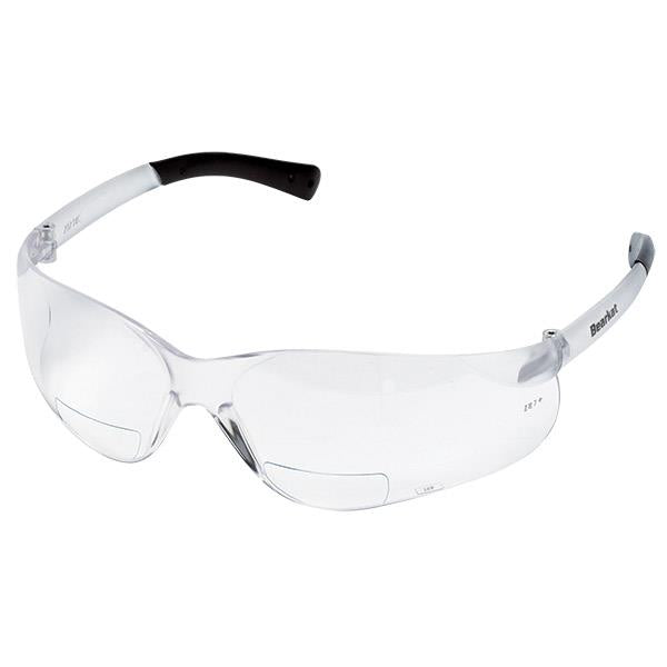 MCR Safety Bearkat® Magnifiers, Clear Frame & Lens, +1.0 Diopter - Case of 12
