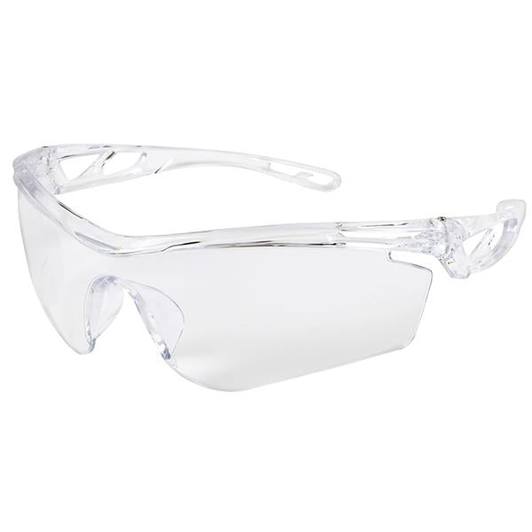 MCR Safety Checklite® CL4 Eyewear, Clear Frame & Scratch-Resistant Lens - Case of 12