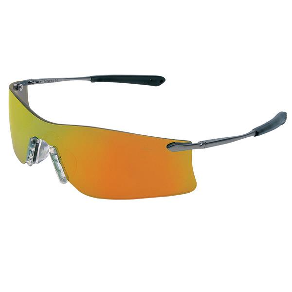 MCR Safety Rubicon® Eyewear, Platinum Temple, Fire Mirror Lens - Case of 12