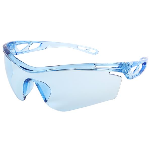 MCR Safety Checklite® CL4 Eyewear, Light Blue Frame & Scratch-Resistant Lens - Case of 12