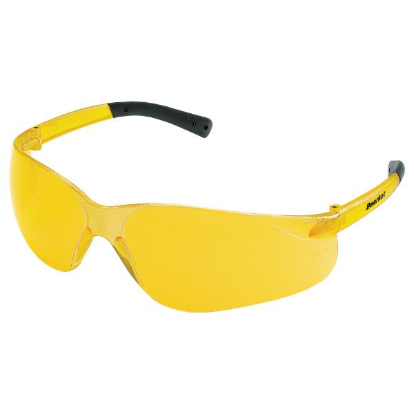 MCR Safety BearKat® Eyewear, Amber Frame & Lens - Case of 12