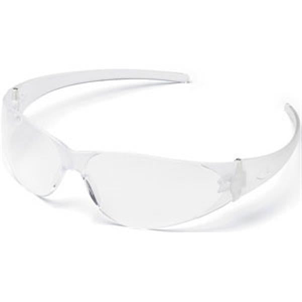 MCR Safety CK1 Series Eyewear, Clear Uncoated Frame & Lens - Case of 12