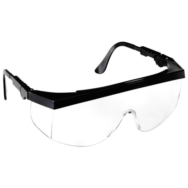 MCR Safety Tomahawk® Eyewear, Black Frame, Clear Lens - Case of 12