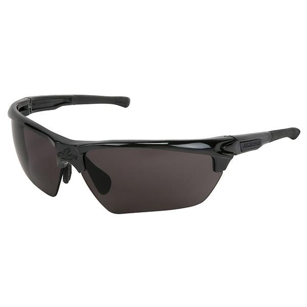 MCR Safety Dominator™ 3 Eyewear, Black Frame, Max6™ Gray Anti-Fog Lens - Case of 12