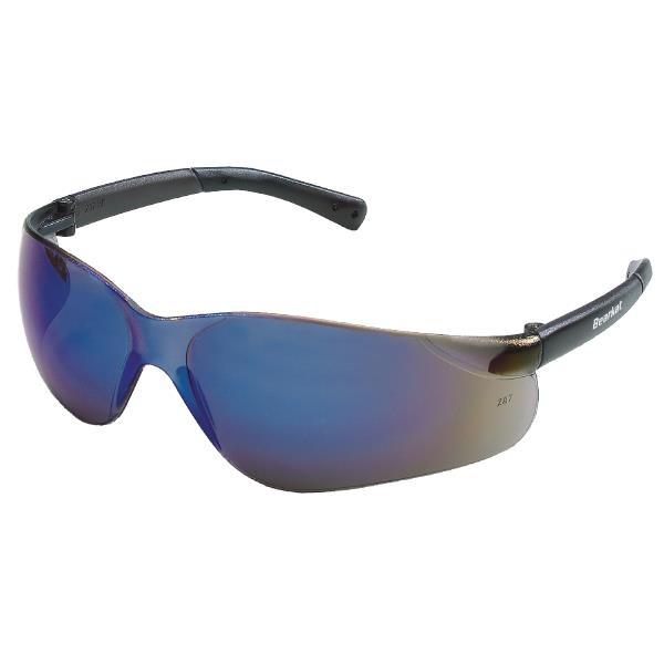 MCR Safety BearKat® Eyewear, Blue Frame, Blue Mirror Lens - Case of 12