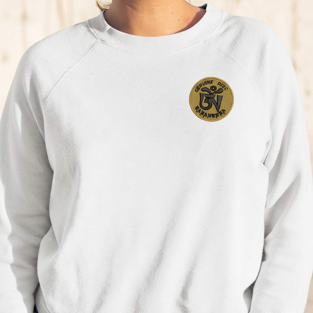 White Sweatshirt with New Tarantura Patch