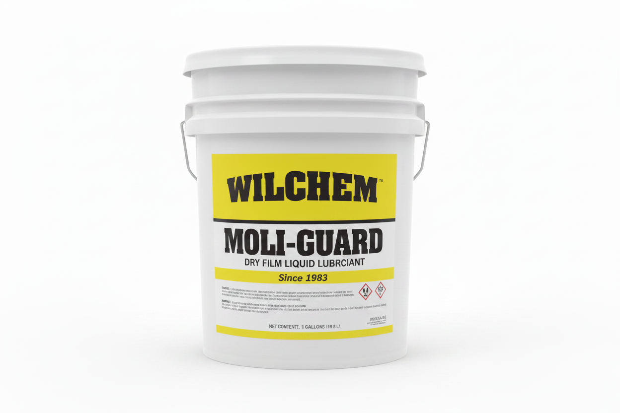 Wilchem Moli-Guard Dry Film Liquid Lubricant - 5 Gallon Pail