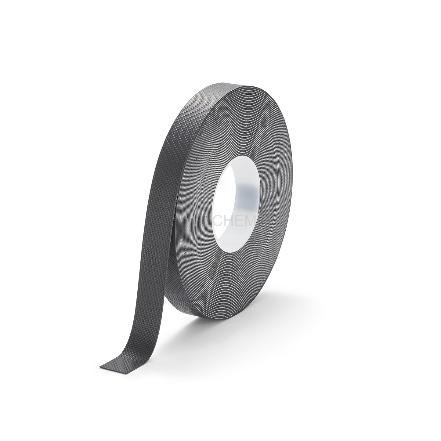 HESKINS HANDRAIL GRIP NON-ABRASIVE TAPE. May be applied on external handrails and internal ones due to the material's inability to retain water, preventing the surface from freezing and causing discomfort for the user.