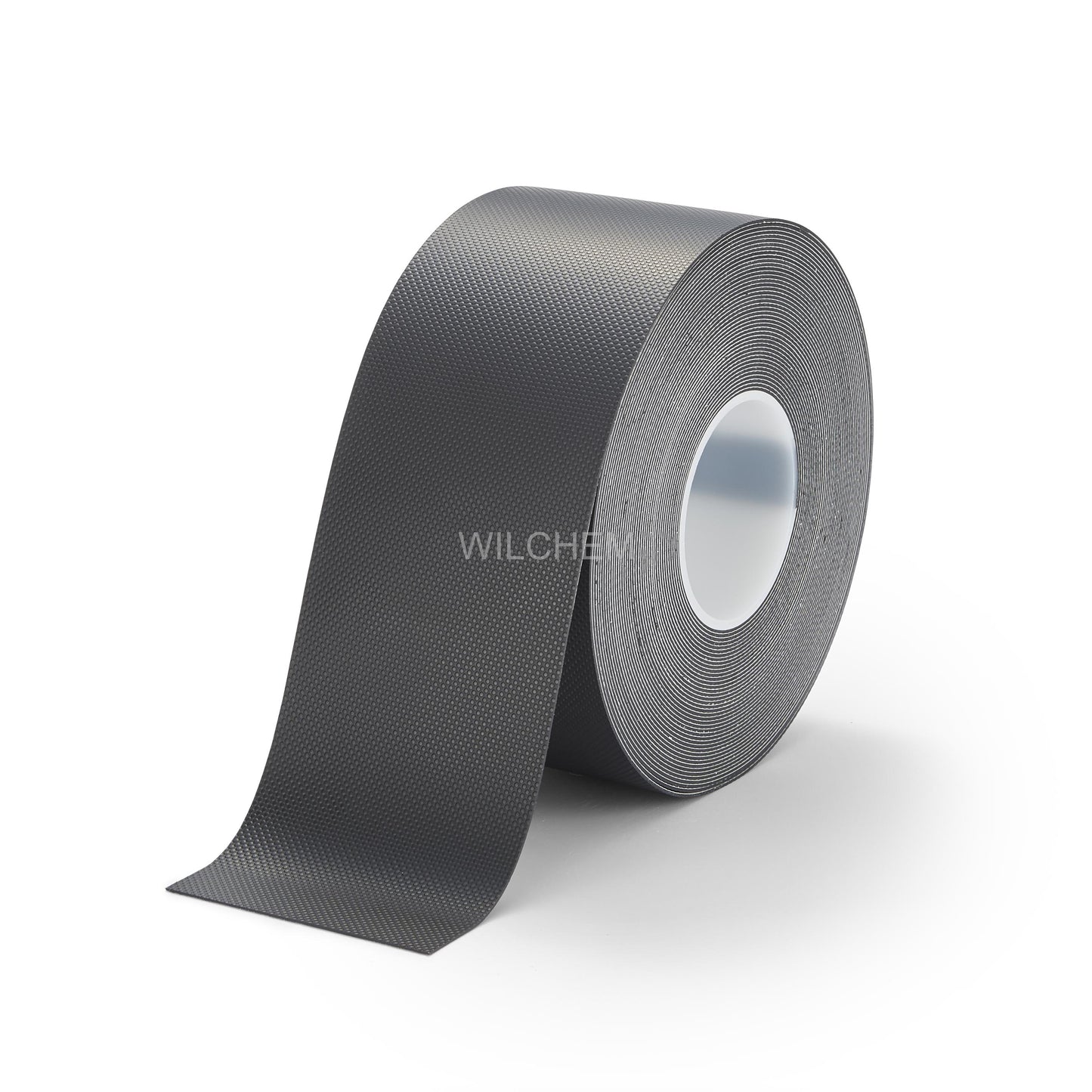 HESKINS HANDRAIL GRIP NON-ABRASIVE TAPE. May be applied on external handrails and internal ones due to the material's inability to retain water, preventing the surface from freezing and causing discomfort for the user.