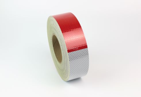 Heskins Gate Arm Reflective Tape. Like our DOT tape, the surface of our high-intensity reflective tape is covered in high-quality micro-glass beads.