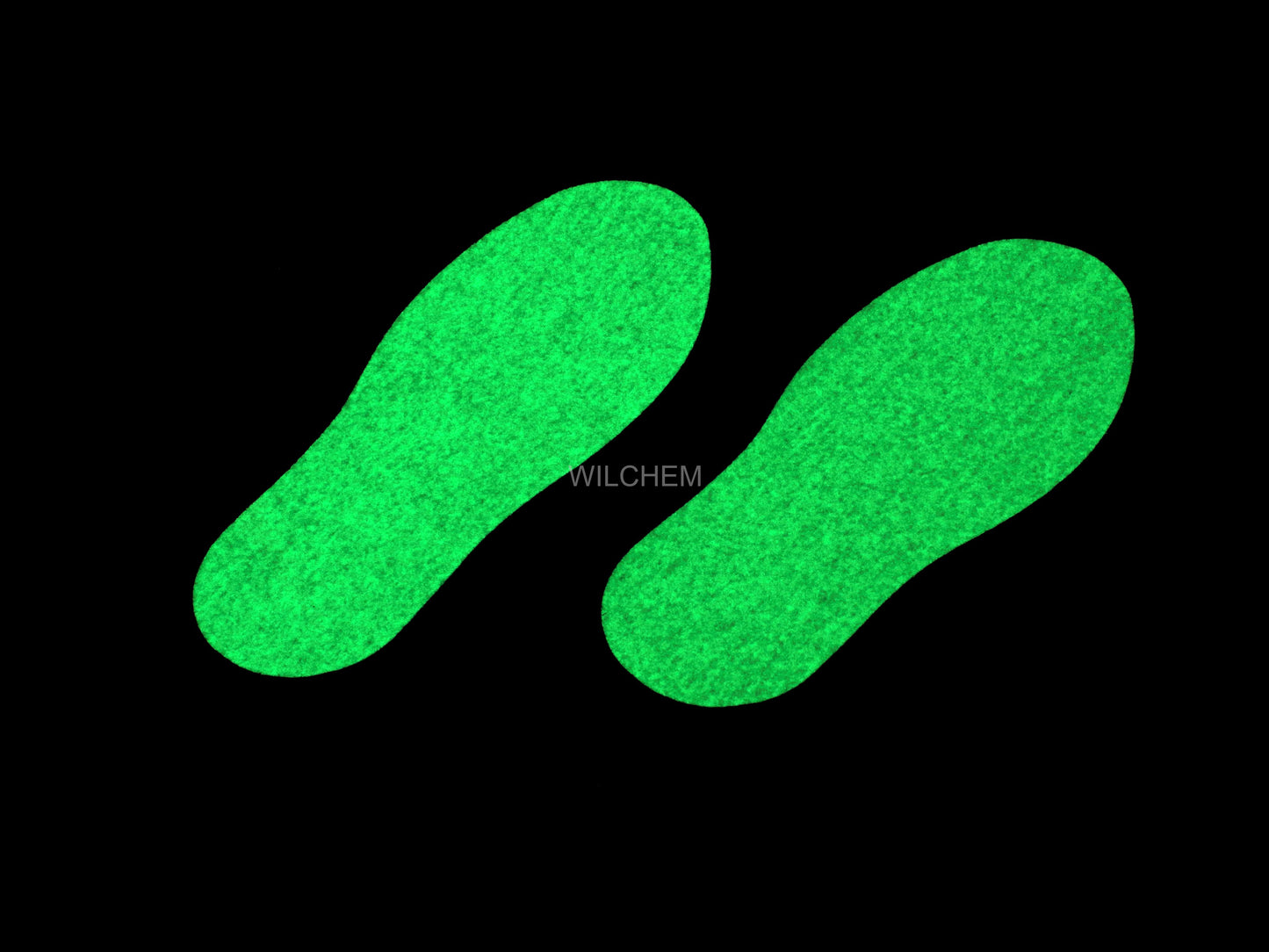 Boot Shoe or Feet Print Glow In The Dark Self Adhesive