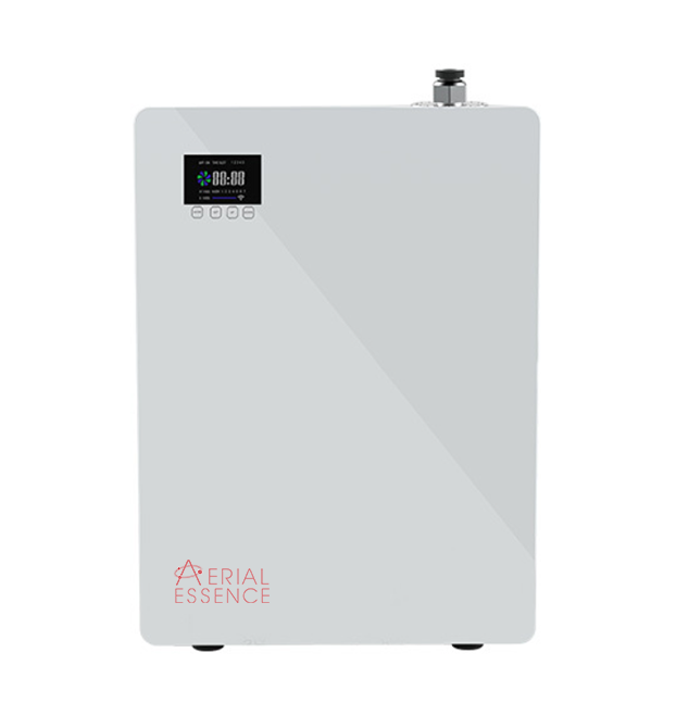 The AE-5000F Aroma Oil Diffuser is the ultimate in fragrance diffusion. Its extensive coverage area ensures your entire room is filled with fragrance, and its powerful import air pump lasts for 8,000+ hours. Reliable HD LCD touch control screen, optional mobile WIFI and strong built-in fan make it easy to adjust to your needs. Plus, the aluminum handle makes installation effortless.
