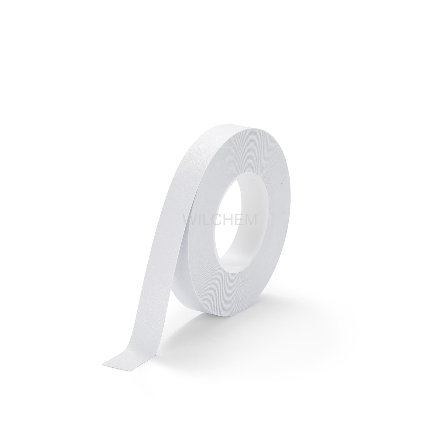 HESKINS RESILIENT NON-ABRASIVE ANTI-SLIP TAPE. This material is waterproof, and our adhesive will not break down in water easily. It is for showers, Boats, Stairs, Kitchens, Swimming Pools, and other marine applications.