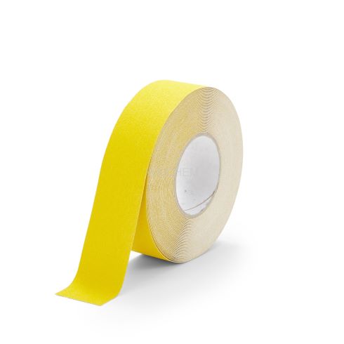 HESKIN SAFETY GRIP AVAILABLE IN VARIOUS COLORS. The surface is made of 60-grit aluminum oxide, suitable for internal and external applications. It is water-resistant and comes in rolls ranging from 1″ to 46″.