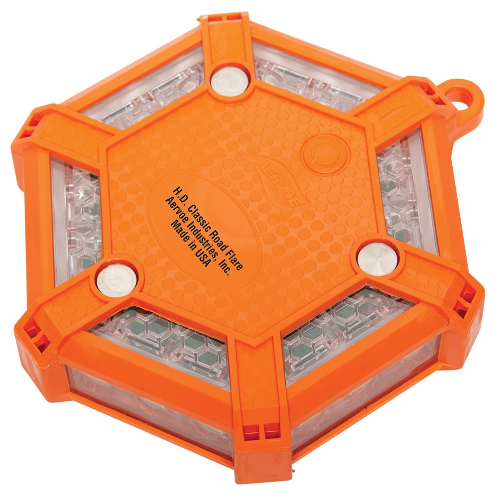 H.D. Classic Road Flare Amber & Red LEDs Battery