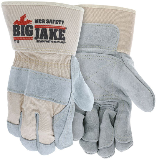 Big Jake Premium A+ Side Leather Work Gloves Large