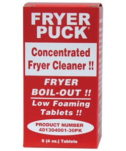 FRYER PUCK® Fryer Boil-Out Deep Fryer Cleaner Tablets