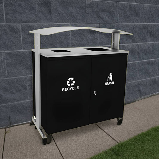 Ellipse Two-Stream Outdoor Receptacle